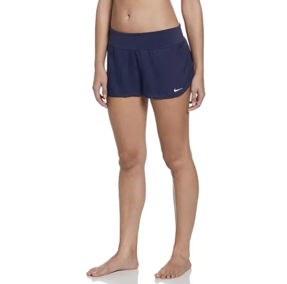 Women's Nike Solid Navy Boardshort Swim Bottoms Size Small